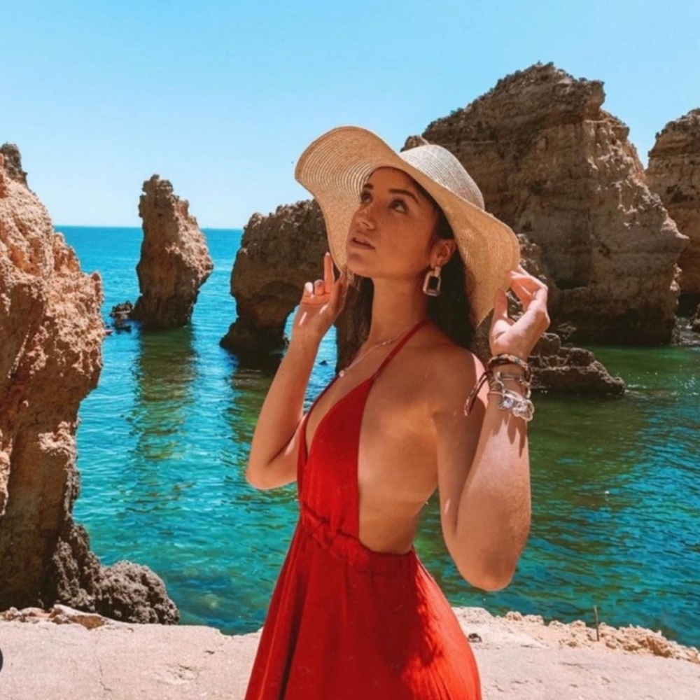 Brandy Melville Rare Red Halter Dress